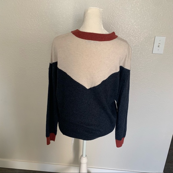 Madewell colorblock yoke pullover sweater size xs - Picture 4 of 9